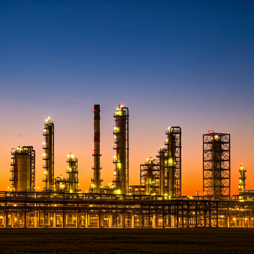industrial wastewater treatment and refinery facility